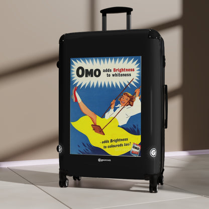 Omo Liquid Laundry Detergent Vintage Posters Retro Ad Luggage Bag Rolling Suitcase Spinner