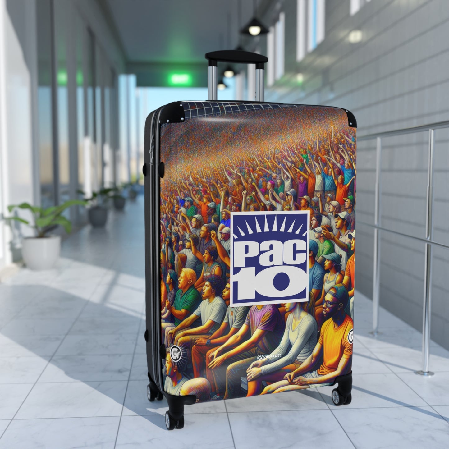 Pac 10 Collegiate Western Athletic Conference Luggage Bag Rolling Suitcase Travel Accessories