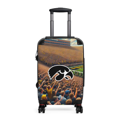 Iowa University Hawkeyes College Football Team Luggage Bag Rolling Suitcase Travel Accessories