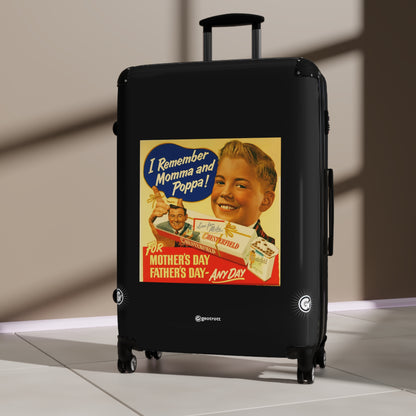 Chesterfield Cigarettes Mothers Fathers Day Vintage Posters Retro Ad Luggage Bag Rolling Suitcase Spinner