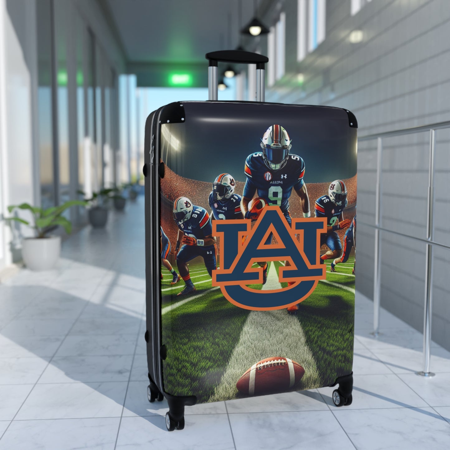 Auburn University Tigers College Football Team Luggage Bag Rolling Suitcase Spinners