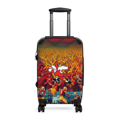 Louisville Cardinals Football College Team Luggage Bag Rolling Suitcase Spinner