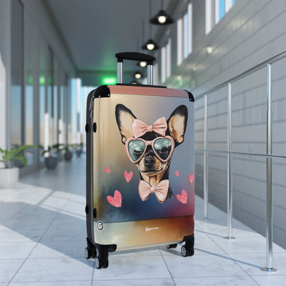 Lollipop Dreams Chihuahua Luggage Bag Rolling Suitcase Spinner