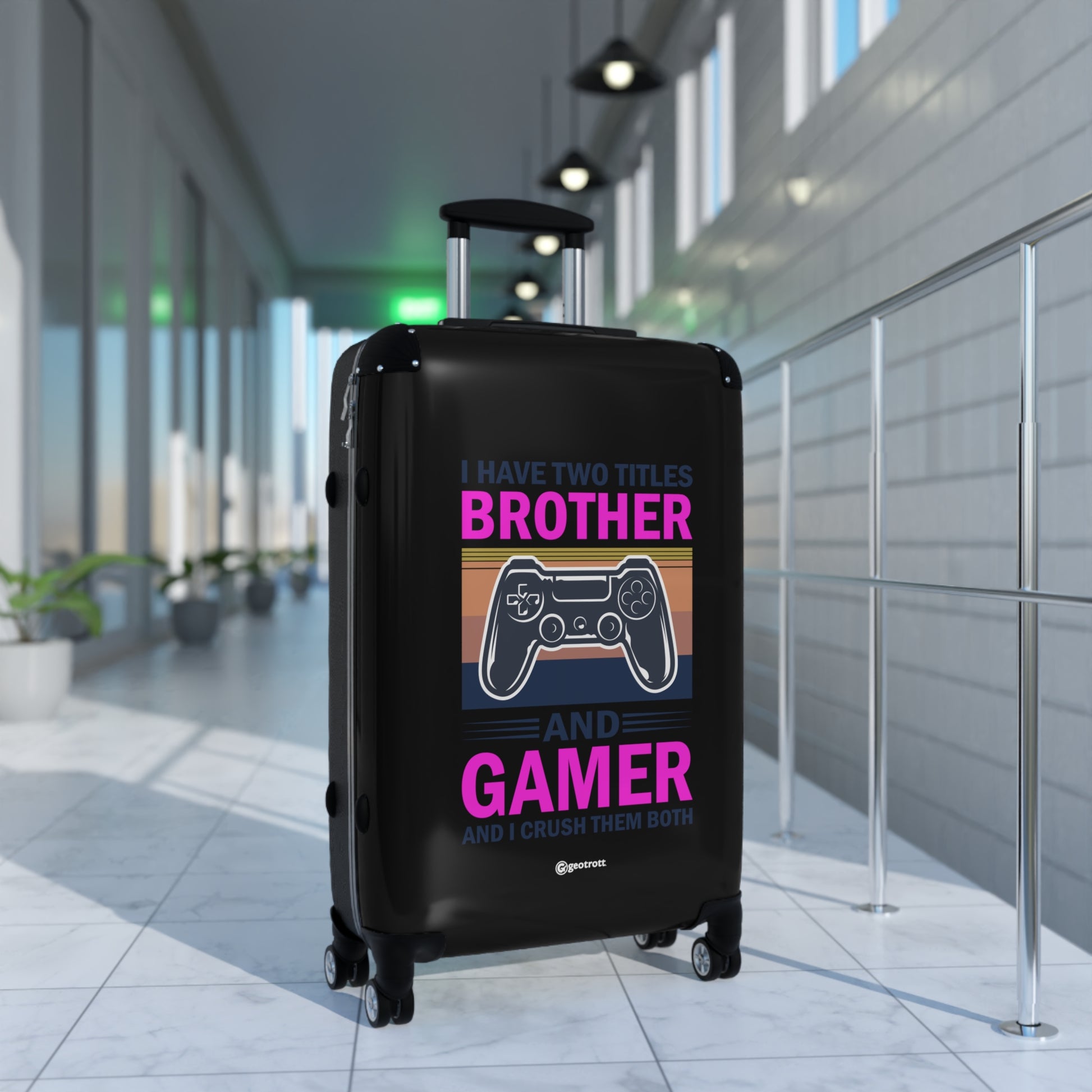 I have two Titles Brother and Gamer and I crush them Both Gamer Gaming Suitcase-Bags-Geotrott