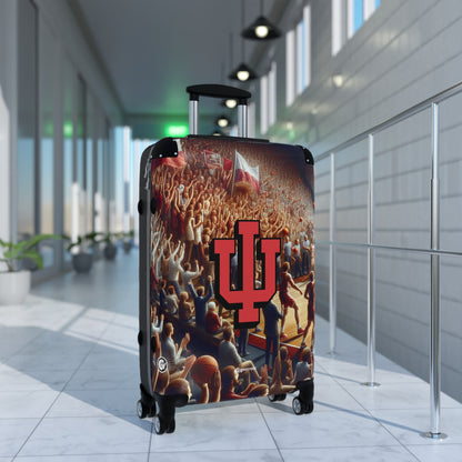 Indiana University Hoosiers Men's Basketball College Team Luggage Bag Rolling Suitcase Spinner