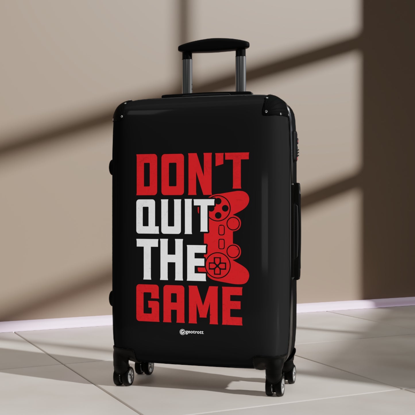 Don't Quit the Game l Gamer Gaming Suitcase-Bags-Geotrott