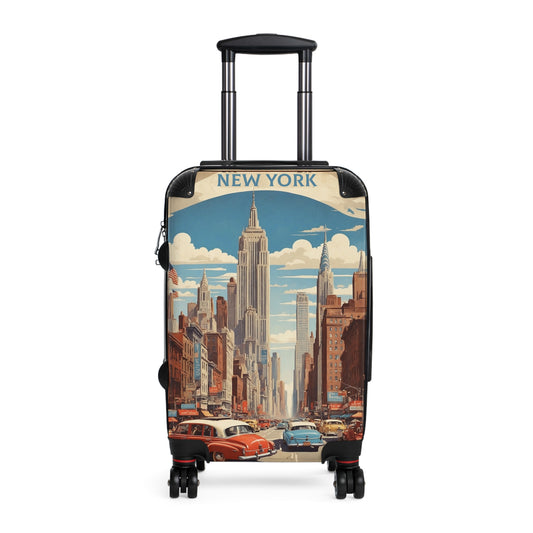 New York's Golden Age: Vintage Manhattan Skyline, 1950s Travel Poster Art Vintage Travel Poster