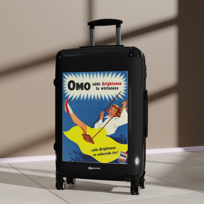 Omo Liquid Laundry Detergent Vintage Posters Retro Ad Luggage Bag Rolling Suitcase Spinner