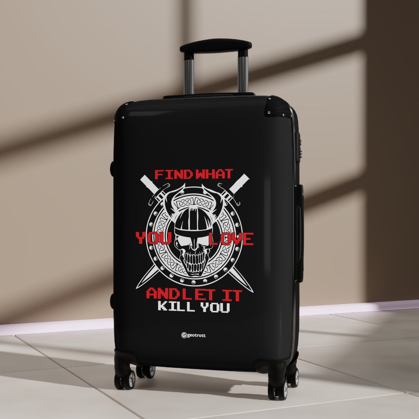 Find what you Love and Let it Kill you Gamer Gaming Suitcase-Bags-Geotrott