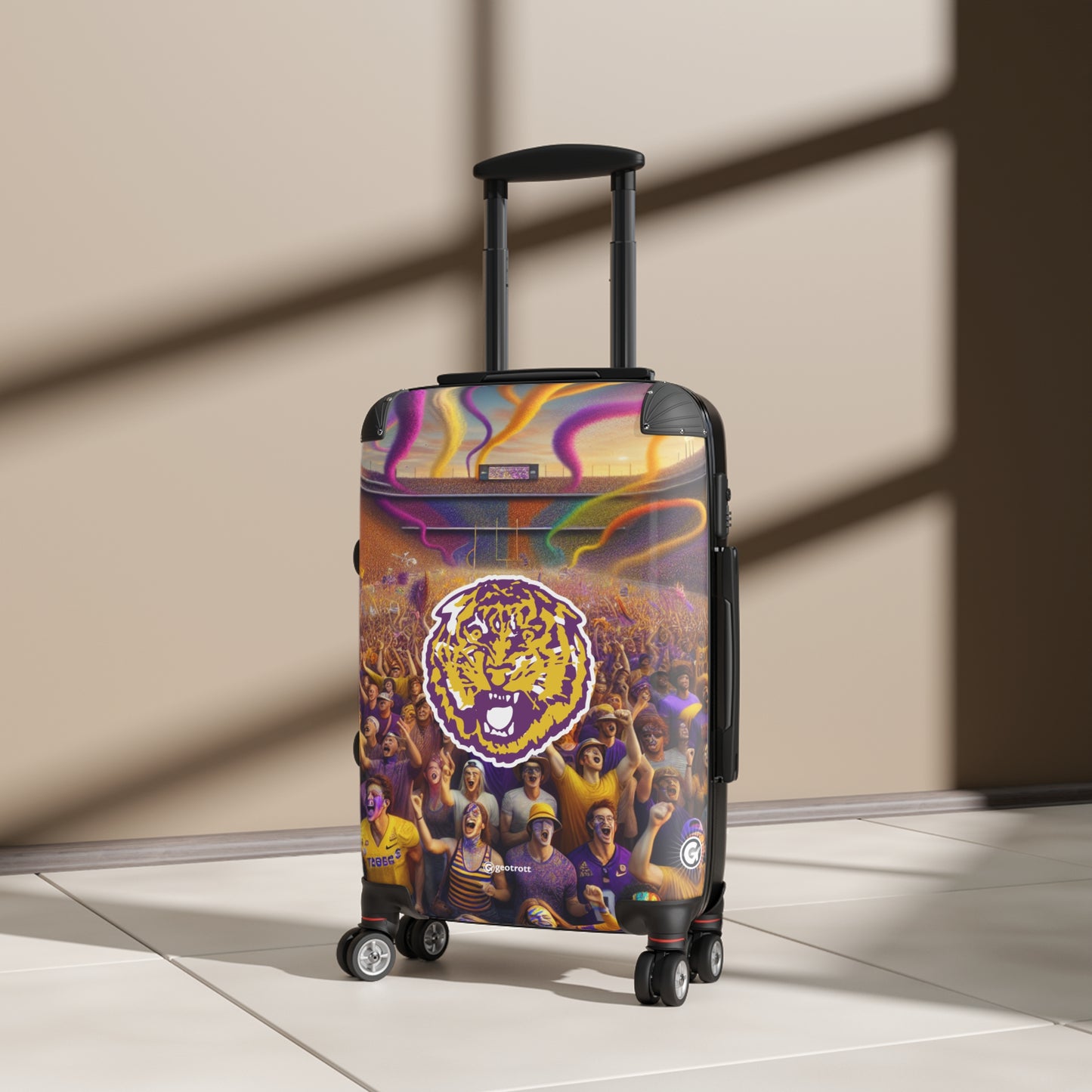 Louisiana State University Tigers NCAA College Football Luggage Bag Rolling Suitcase Travel Accessories