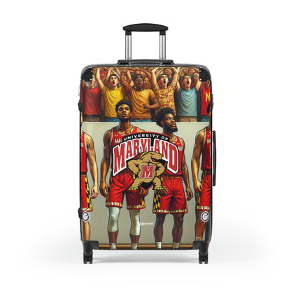 Maryland Terrapins men's Basketball Team Luggage Bag Rolling Suitcase Spinner