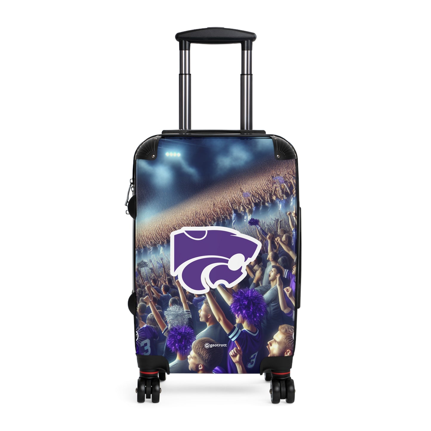 The Kansas State University Wildcats Team Luggage Bag Rolling Suitcase Travel Accessories