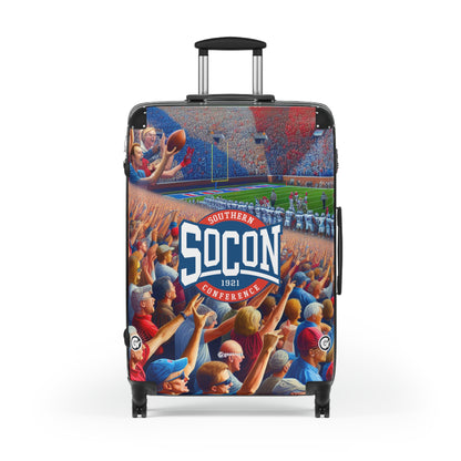 The NCAA Football Southern Collegiate Athletic Conference Luggage Bag Rolling Suitcase Spinner