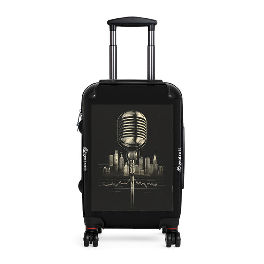THE A classic microphone with sound waves forming a cit 0c0c3392 29a9 4ebc b33e 11acef531cb0 3
