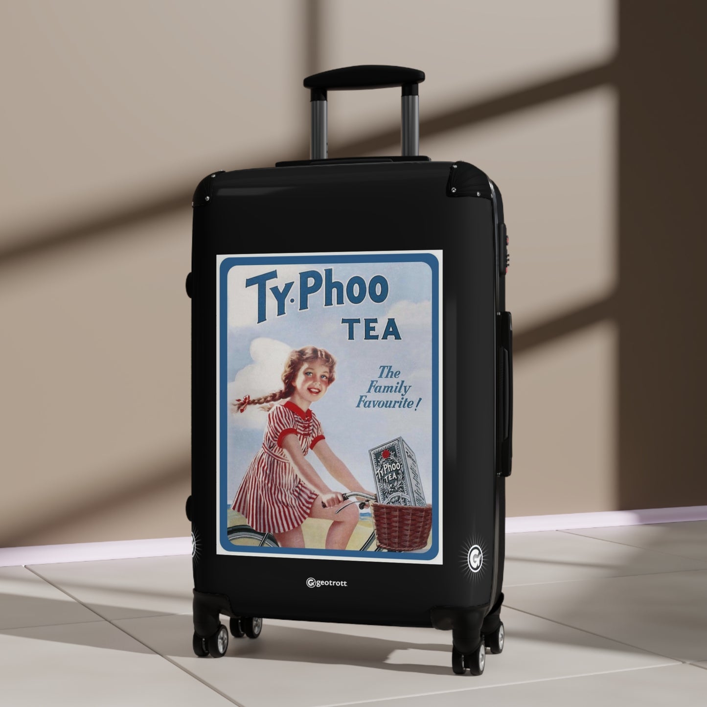 Ty-phoo Tea 2 Advertising Vintage Posters Retro Ad Luggage Bag Rolling Suitcase Spinner