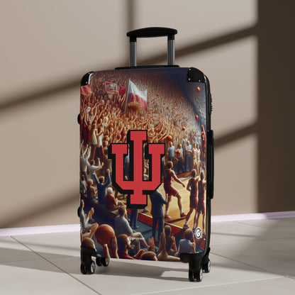 Indiana University Hoosiers Men's Basketball College Team Luggage Bag Rolling Suitcase Spinner