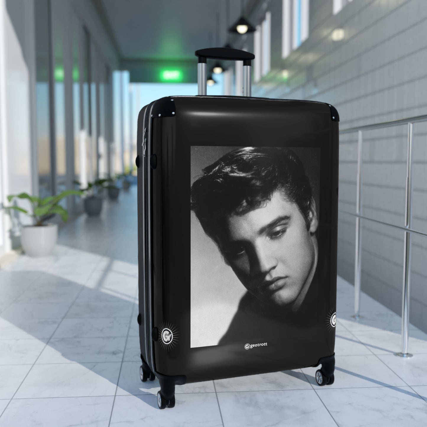 Elvis Presley 20TH CENTURY Photos Luggage Bag Rolling Suitcase Spinner