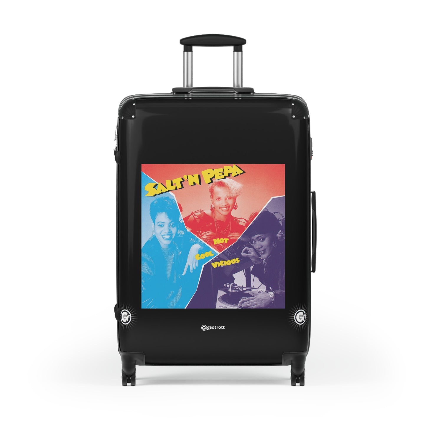 Salt N Pepa Hot Cool & Vicious 1986 Luggage Bag Rolling Suitcase Travel Accessories