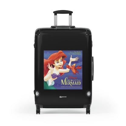 The Little Mermaid Soundtrack Eighties Music Album Luggage Bag Rolling Suitcase Spinner