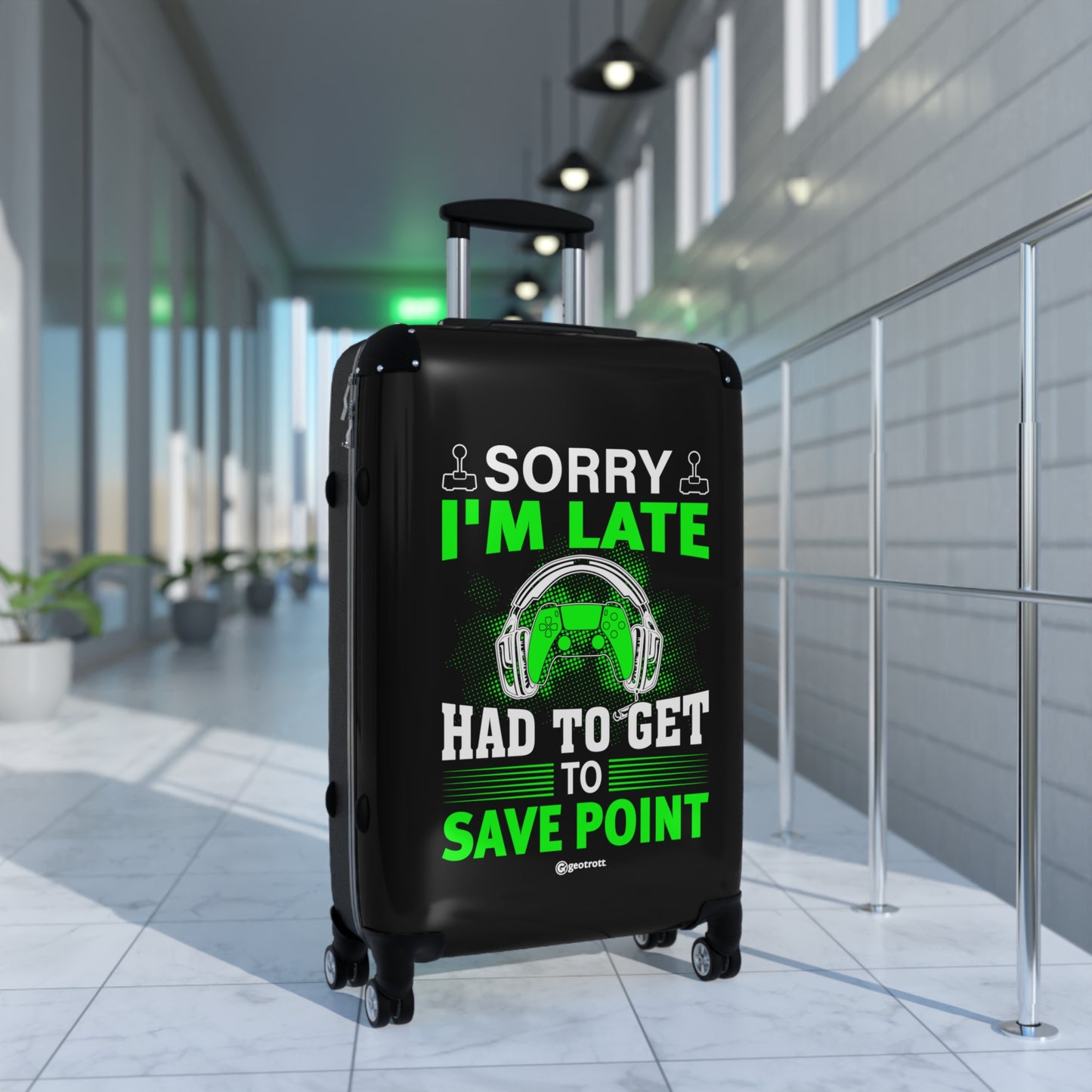 Sorry I'm late I had to get to the Save Point Gamer Gaming Suitcase-Suitcase-Geotrott