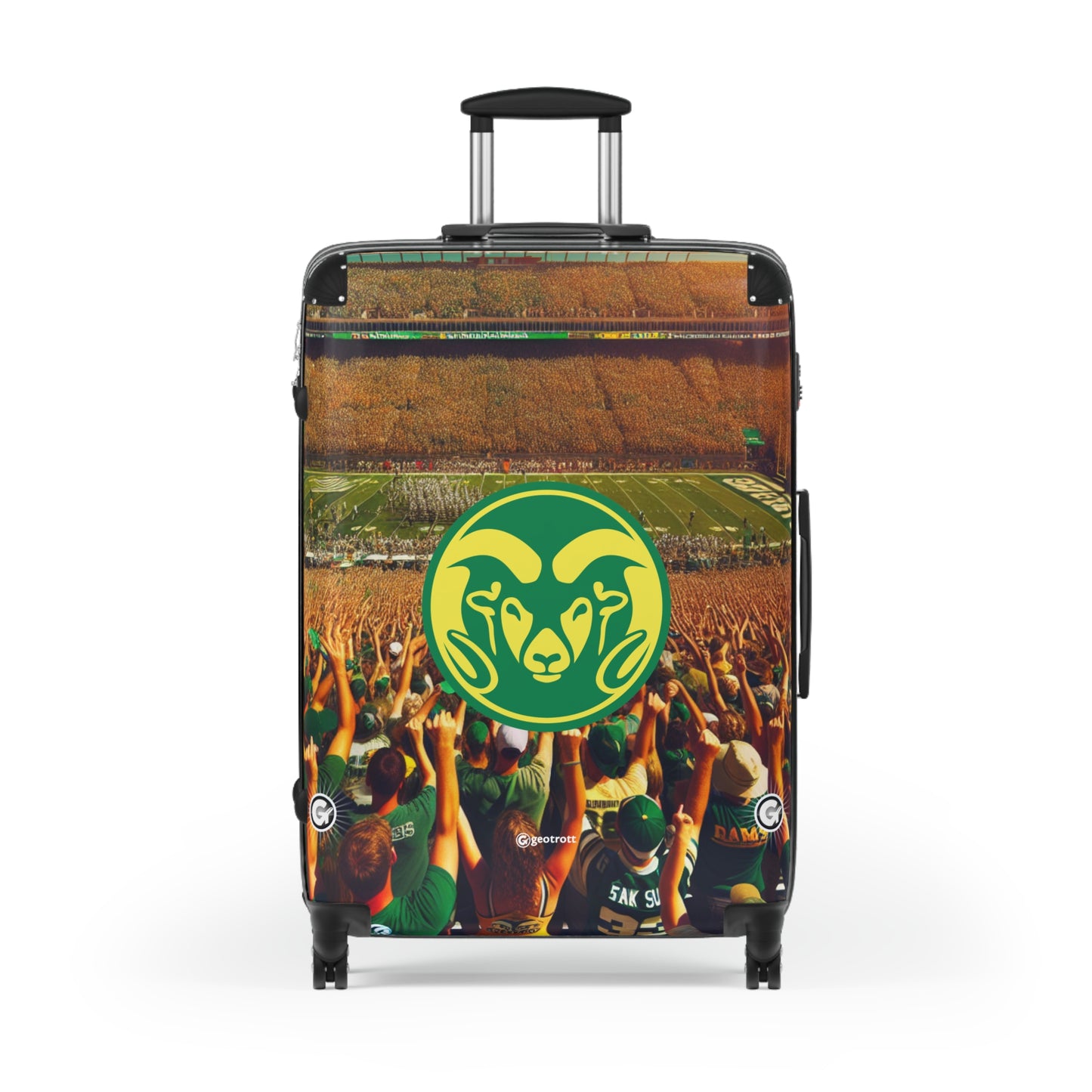 Colorado State Rams COLLEGE Team Luggage Bag Rolling Suitcase Travel Accessories