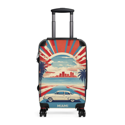 Miami Dreaming: Vintage Travel Poster, Retro Americana Art Vintage Travel Poster