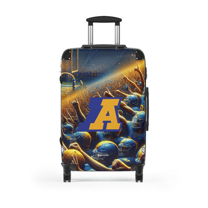 Akron OHIO Zips College Football Team Luggage Bag Rolling Suitcase Spinner