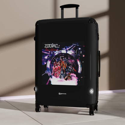 Zodiac Disco Alliance Eighties Music Album Luggage Bag Rolling Suitcase Spinner