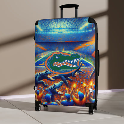 Florida University Gators College Football Team Luggage Bag Rolling Suitcase Spinner