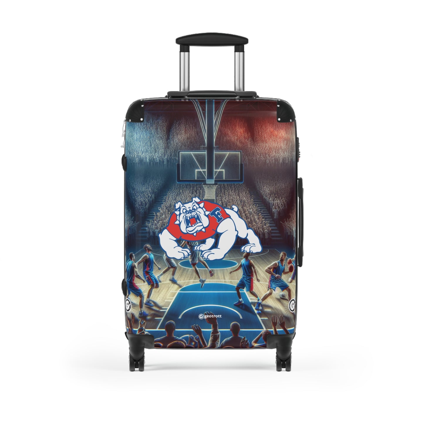 California State University Fresno Bulldogs Football Team Luggage Bag Rolling Suitcase Spinner