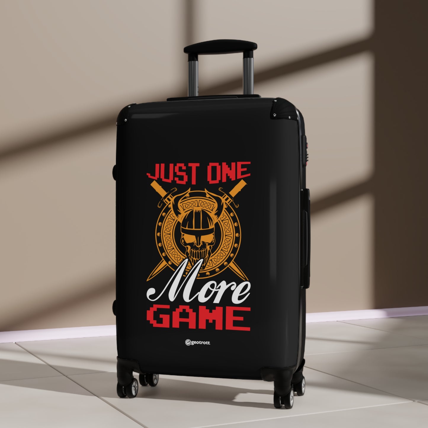 Just One More Game Gamer Gaming Suitcase-Bags-Geotrott