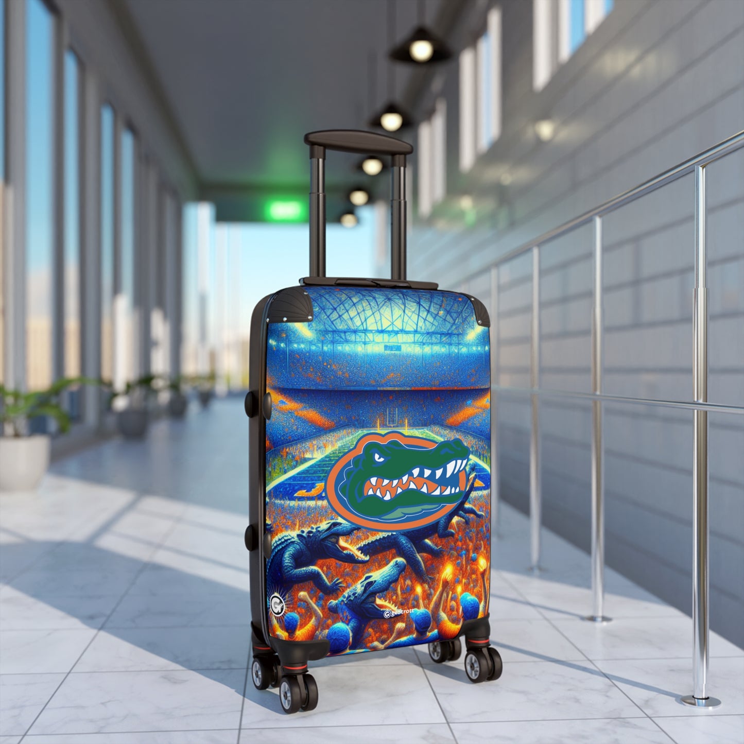 Florida University Gators College Football Team Luggage Bag Rolling Suitcase Spinner