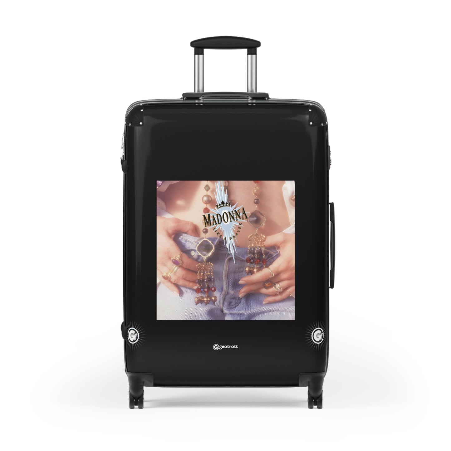 Madonna Like a Prayer Eighties Music Album Luggage Bag Rolling Suitcase Spinner