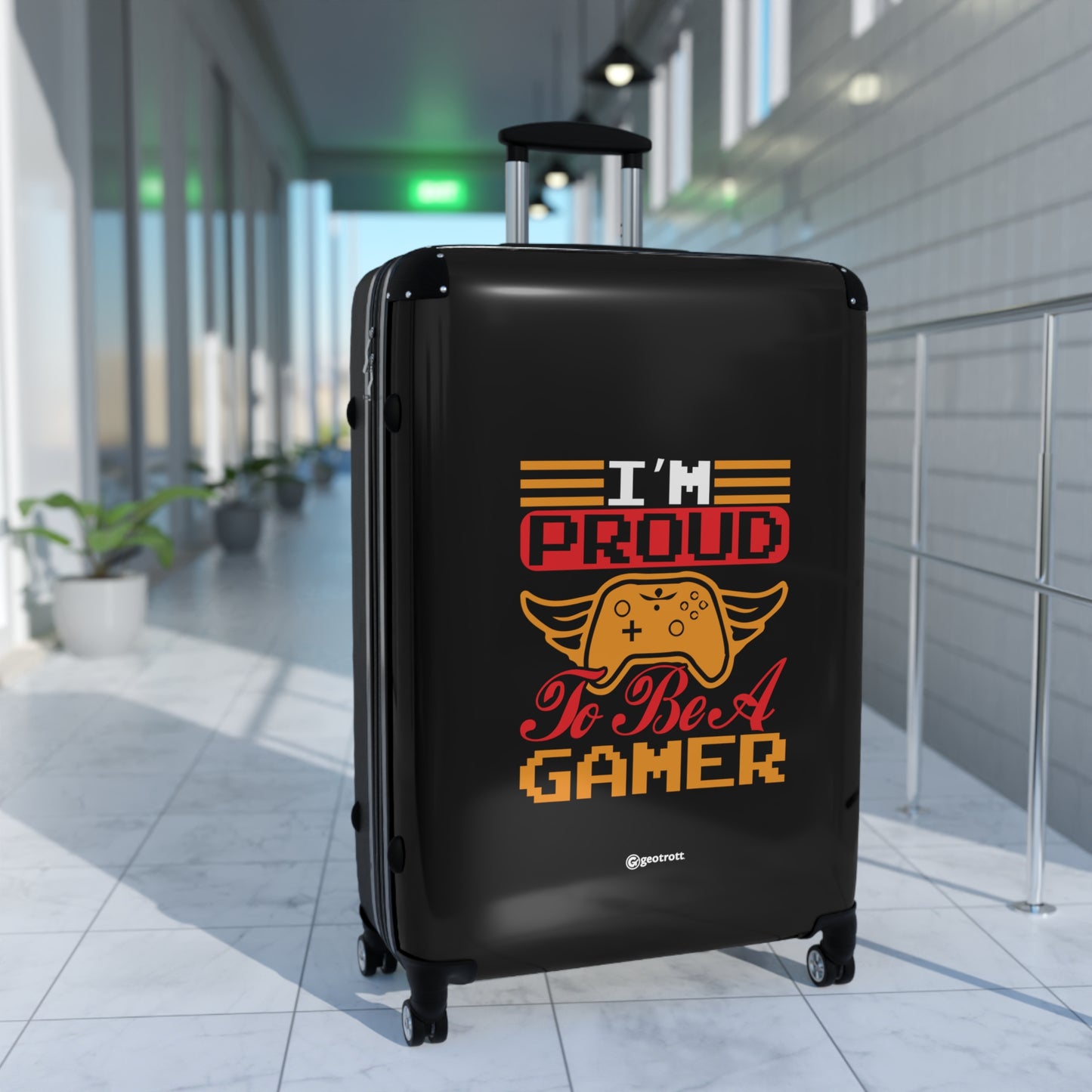 I'm Proud to be a Gamer Gaming Suitcase-Bags-Geotrott