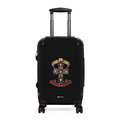 Guns and Roses Appetite for Destruction Eighties Music Album Luggage Bag Rolling Suitcase Spinner