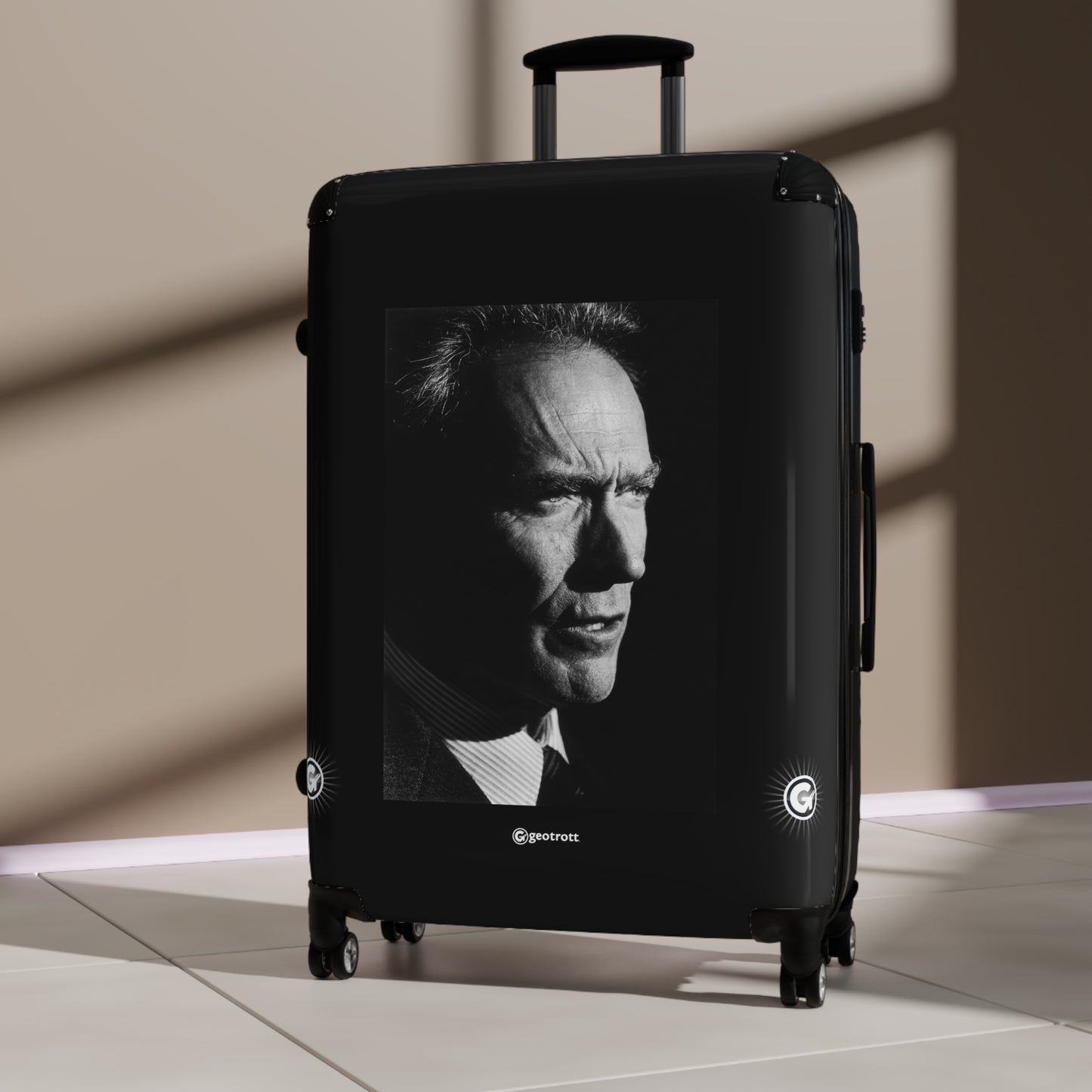 Clinton Eastwood Jr American actor and film director 20TH CENTURY Photos Luggage Bag Rolling Suitcase Spinner