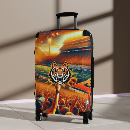 Idaho State College Bengals Football Luggage Bag Rolling Suitcase Spinner