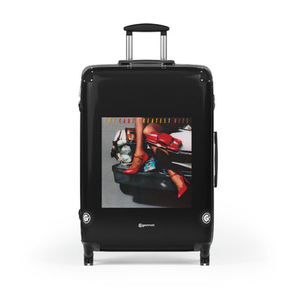 The Cars Music Greatest Hits Eighties Music Album Luggage Bag Rolling Suitcase Spinner