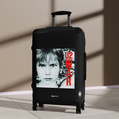 U2 War Eighties Music Album Luggage Bag Rolling Suitcase Spinner