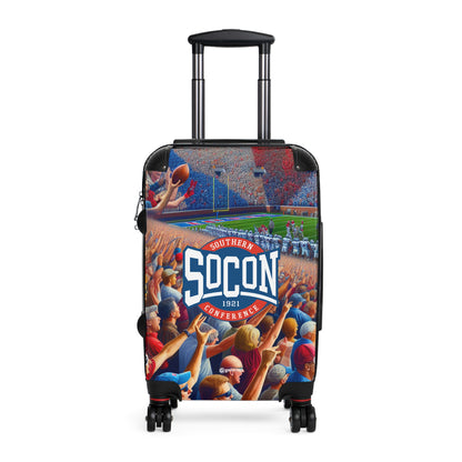 The NCAA Football Southern Collegiate Athletic Conference Luggage Bag Rolling Suitcase Spinner