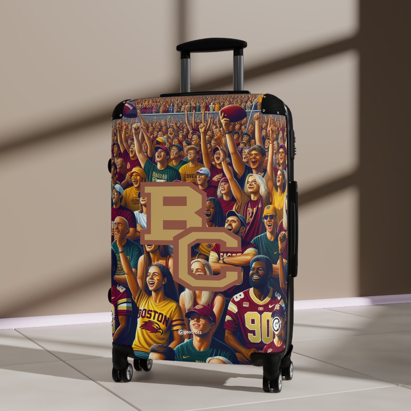 Boston College Eagles Teams Luggage Bag Rolling Suitcase Travel Accessories