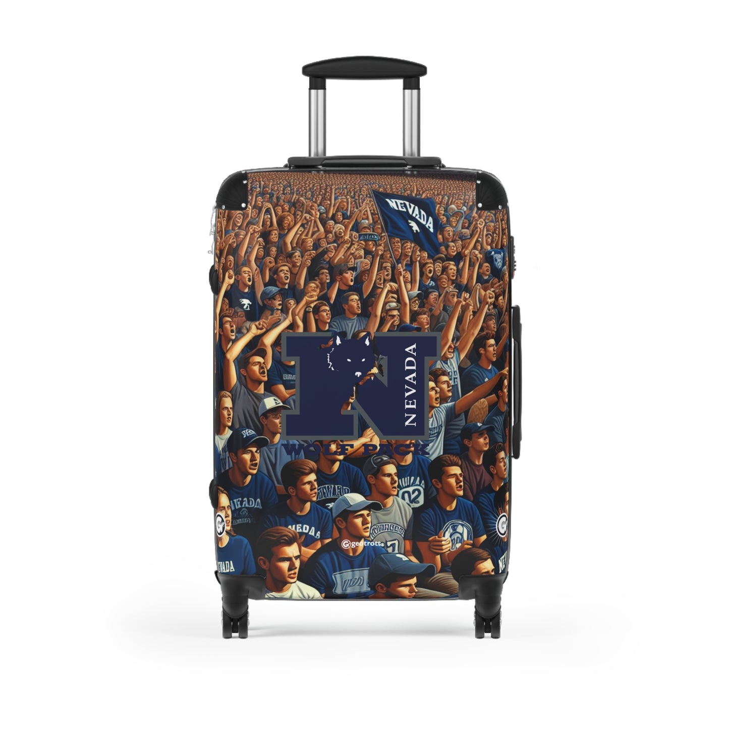 University of Nevada Wolf Pack College football Team Luggage Bag Rolling Suitcase Travel Accessories