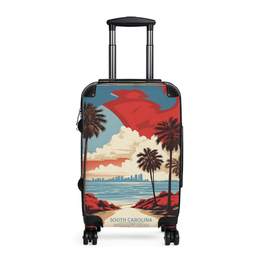 South Carolina Sundown: Coastal Skyline, Vintage Travel Poster Vintage Travel Poster