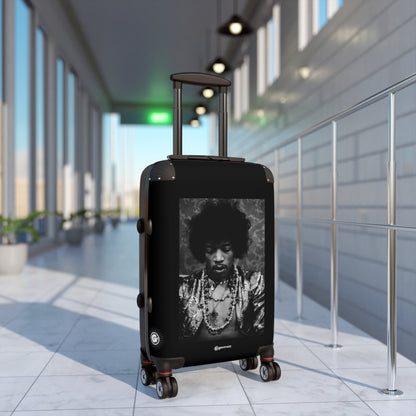 Jimi Hendrix Ax Photos Luggage Bag Rolling Suitcase Spinner