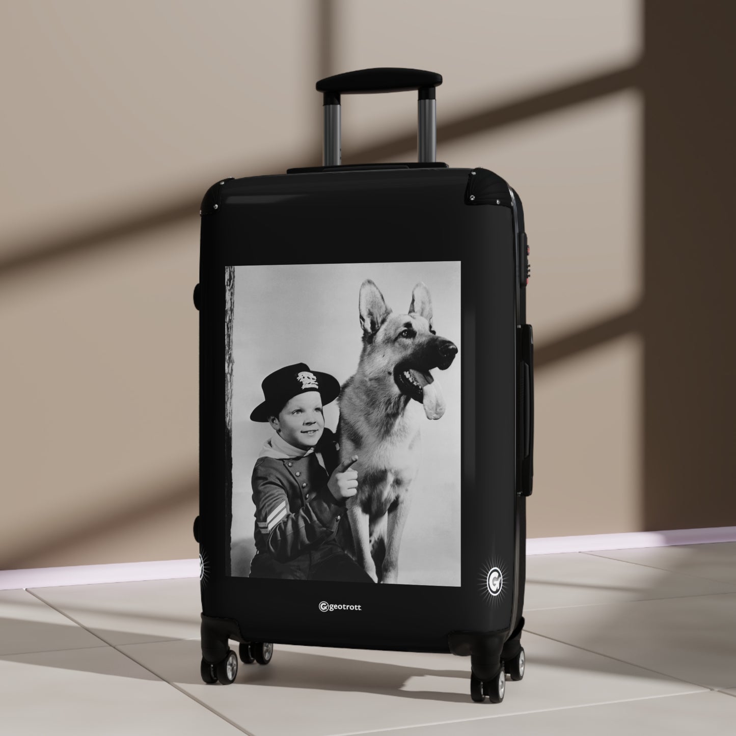 Adventures of Rin Tin Tin TV series 1954-1959 20TH CENTURY Photos Luggage Bag Rolling Suitcase Spinner