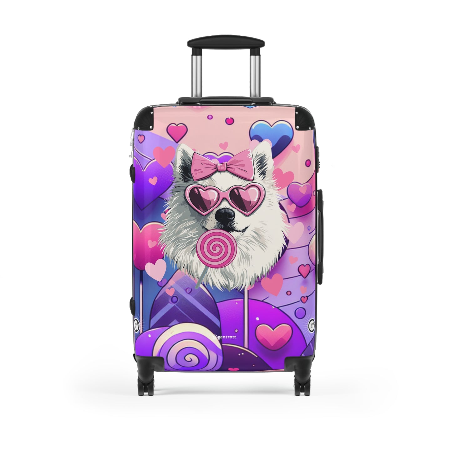 Puppy Love Delight Luggage Bag Rolling Suitcase Spinner