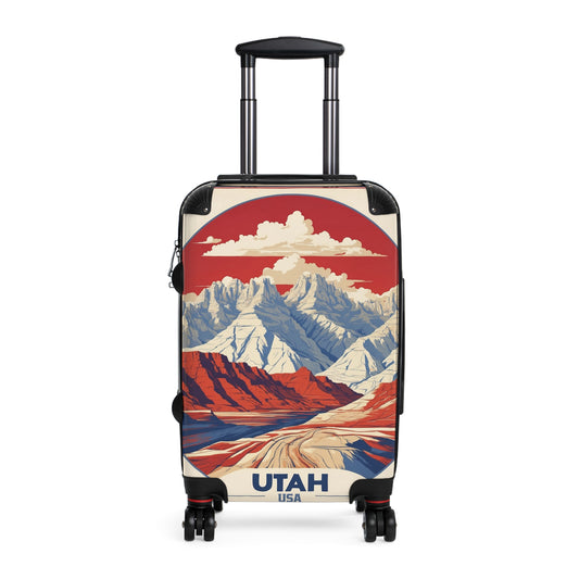 Utah's Natural Wonders: Vintage Travel Poster, Red Rock Canyons and Snowy Peaks Vintage Travel Poster