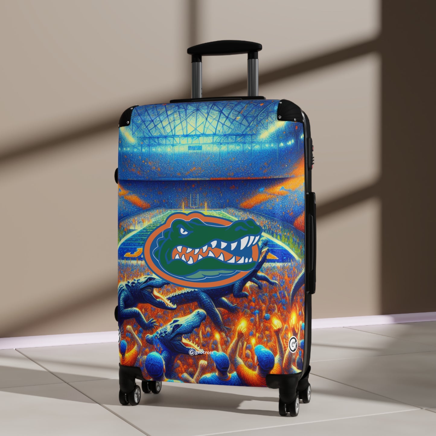 Florida University Gators College Football Team Luggage Bag Rolling Suitcase Spinner