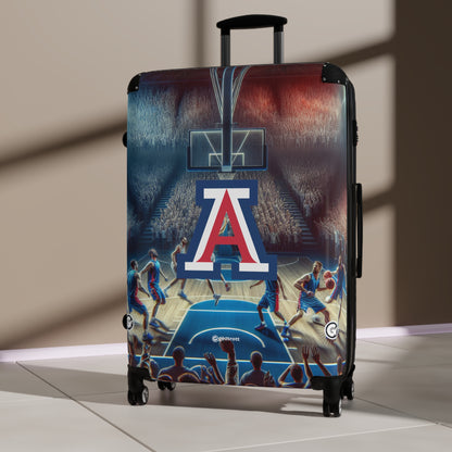 University of Arizona Wildcats Men's Basketball Team Luggage Bag Rolling Suitcase Spinner