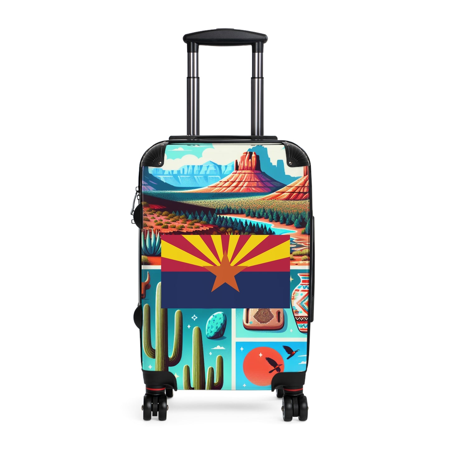 Arizona USA STATE FLAGS Luggage Bag Rolling Suitcase Travel Accessories